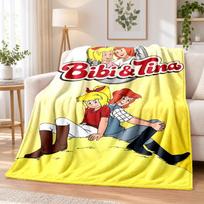 Bibi Blocksberg Flannel Throw Blanket Soft Warm Cozy For Sofa Bed Indoor Home Bedroom Use 80cmx120cm yellow