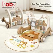 2-in-1 Multifunctional Baby Walker & Push Car - Anti-Rollover Design for Newborns
