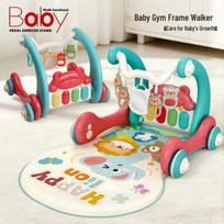 2-in-1 Multifunctional Baby Walker & Push Car - Anti-Rollover Design for Newborns