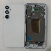 For Samsung Galaxy A55 5G A556 Full Housing Case Middle Frame +Glass Battery Cover Rear  Panel Housing Case Repair Parts geltona