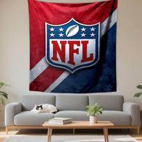 NFL Shield Tapestry Wall Hanging, Football League Art, Wall Decor for Bedroom Living Room Dorm 150x200cm(59x78in)