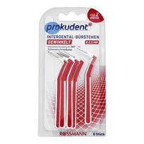 Rossmann Procudent L-Shaped Portable Interdental Brush Iso Size 2 2.5Mm 6-Pack white