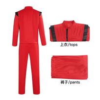 MJ Jackson Thriller Red Cosplay Costume, Stage Performance Dance Outfit 160 red