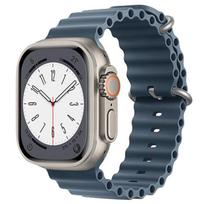 Ocean Strap for Apple Watch Ultra 4 3 2 Band 49mm 44mm 40mm 45mm 42 46mm Silicone Correa Bracelet iWatch Series SE 8 9 10 11 12 S10-42mm 38 40 41mm black