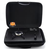 Camping Folding Removable IGT Wood Table Gas Stove Portable Lightweight Camp BBQ Grill Table Outdoor Picnic Fishing Table