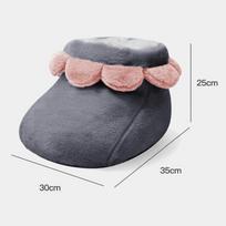 Electric Foot Warmer, USB Rechargeable Heated Warmer for Back and Full Body pilka spalva