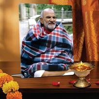Giftplease Premium Acrylic Photo Frame of Neem Karoli Baba (Maharaj-ji) white