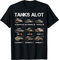 Tanks ALot Funny Tank Joke WW2 Tanks World War 2 Tank T-Shirt XL black