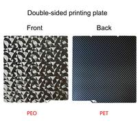 for Anycubic Kobra X, S1, S1 Combo 3D Printer Build Plate PEI PEO PET PEY Spring Steel Sheet Double Side Hotbed for Kobra S1 Pei
