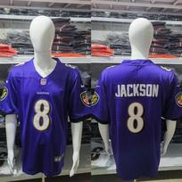 Baltimore Ravens NFL Embroidered Football Jersey Men Fan Wear Official Style Team Apparel Ravens Purple 8 Gen 2
