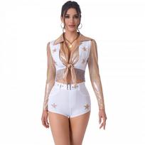 Cheerleading Outfit Football Girl Sexy Dance Costume Stage Party Performance Wear M