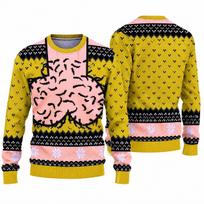 Unisex juokingas kalėdinis ilgomis rankovėmis viršus, laisvalaikio šventinis marškinėlis vyrams ir moterims, šventinis vakarėlio drabužis XL black