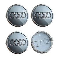 4 vnt. Audi A3 A4 A5 A6 A7 A8 S4 S6 A1 A2 Q5 Tinka 60mm 61mm 68mm 69mm Automobilio ratlankio centro dangtelio keičiama emblema