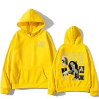 Lana Del Rey Hoodies Singer Graphic Printing Swe M geltona