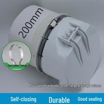 110 PVC Anti-Odor Sewage Valve: Silicone Drain for Outdoor Biogas Septic Tanks, Insect & Rodent Backflow Prevention