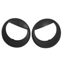 Angry Bird Headlight Trim Cover Fit For Jeep Wrangler JK 2007-2017 Matte Black Matte ABS Front Light Eyebrow Bezel Guard Accent black