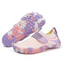 2024 Breathable Five-Finger Water Shoes for Kids: Boys' and Girls' Outdoor Diving & Beach Fitness Footwear 26 white