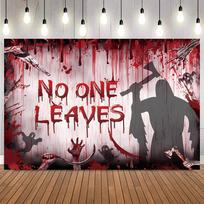 Scary Halloween Theme Photography Backdrop Horror Hospital Bloody Haunted House  Halloween Party Photo Background Decor Banner14 47.2x31.5inch/120*80cm brown
