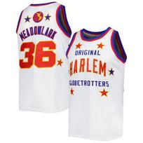 2027 Namų Harlem Globetrotters # 33 Krepšinio marškinėliai Mėlyna žvaigždė Spausdinti Kvėpuojantis tinklelis Be rankovių Sportiniai marškinėliai L