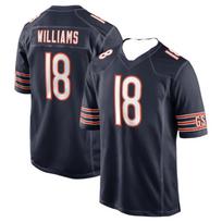 Chicago Bears Williams #18 Football Jersey Women Short Sleeve Mesh Breathable American Football Uniform Replica L