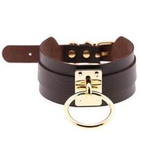 2021 Sexy Leather Choker Necklace Women Harajuku Kawaii Gold Color Metal Fashion Turkish Jewelry Punk Gothic Necklace For Girls black