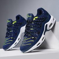 Air cushion bottom air men's shoes sports shock absorption student running shoes 45 cross breathable lightweight tide 44 black