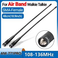1/2/4PCS Baofeng Antenna AM-771 PRO Air Band SMA-Female 37cm/48cm Long Range Antenna With UV-32 UV-5RH Quansheng UV-K5 8 UV-K6