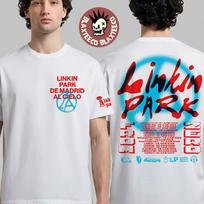Linkin Park X Deus Ex Machine Madrid Spain 2026 Pop Up Shop Merch De Madrid Al Cielo From Zero White T-Shirt 130 blue