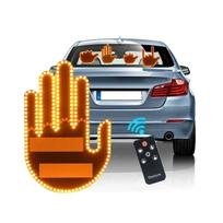Five Finger Shaped Gesture Lights Remote Control Glow Panel Light Car Decoration  Car Accessories Women's