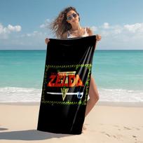 proof beach towel with Z-Zelda Legends pattern - soft,absorbent,quick-drying,machine washable - perfect for swimming,camping,bathing 80cmx160cm(31x63inch)