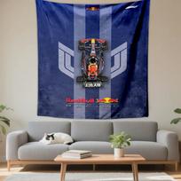 Red Bull Racing F1 Car Blue Design Patterned tapestry for bedroom and living room home decor sofas 130x150cm(51x59in)