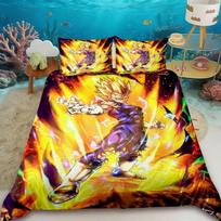 2/3pcs Dragon Ball Duvet Cover Goku Anime Cartoon Bedding Set Comforter Cover with 2 Pillowcase Bedroom Home Decor Gifts 90×200cm