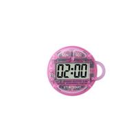 Handheld Digital Timer Portable Keychain Timer Multifunctional Countdown Timer  Running rožinė