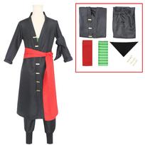 Fantasia Wano šalies Roronoa iš Zoro Cosplay Kimono Anime Pirato Kostiumas Vyriškas Helovino Karnavalo Šventės Drabužiai Children 120 red