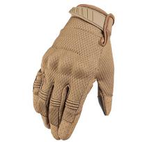 Full Finger Tactical Gloves, Outdoor Mountaineering, Motorcycle Protective Gloves, Touch Screen Breathable Sports Gloves XL beige