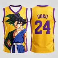 2026 New Dragon Ball Son Goku 24 Basketball Jersey Men Women Kids Sleeveless Vest Anime Streetwear Sports Top Hot Sale Tees 3XL