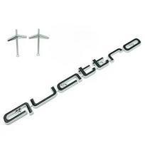 2026 Hot Quattro 3D ABS Car Front Grille Emblem for tt Logo A3 A4 A5 A6 A6L A7 A8 Q3 Q5 Q7 S3 S4 S5 RS3 RS4 RS6 Badge Accessories