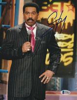 STEVE HARVEY Signed 8x10 Photo & Beckett COA brown