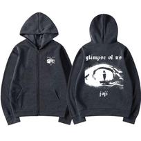 Singer Joji Glimpse of Us Zipper Hoodie Male Hip Hop Sweatshirt Man Fleece Cotton Streetwear Men Women Oversized Zip Up Jacket XL black
