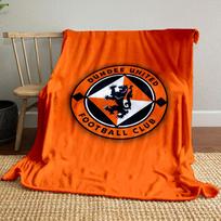Dundee United Football Club Logo Patterned blanket, flannel, suitable for all seasons, home decor, warm and cozy 80x120cm(31*47in) black