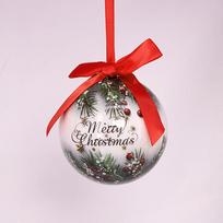 8cm Christmas Ball Stickers - Foam Snowman Santa Tree Ornaments