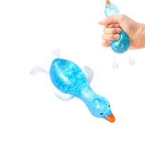 Duck Squishy Stress Toy: Glittery Soft Squeeze Fidget Toy for Kids & Adults, Portable Sensory Relief for Office, School & Travel Blue
