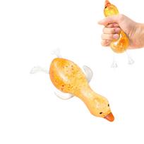 Duck Squishy Stress Toy: Glittery Soft Squeeze Fidget Toy for Kids & Adults, Portable Sensory Relief for Office, School & Travel Orange