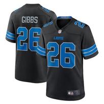 Detroit Lions 26 Gibbs Football Jersey Mens Sports Training Running XL