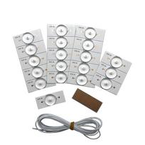 32-65 LED TV Repair with Optical Lens Fliter SMD Lamp Beads 3V Backlight Bead Led Light Strip Parts 20pcs with 2M wire