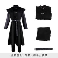 House of the Dragon Daemon Targaryen Cosplay Costume, Halloween Fantasy Outfit XXXL black
