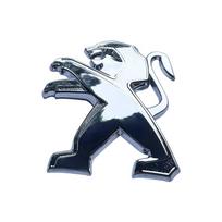 Metaliniai automobilio logotipai Priekinė emblema Galinės bagažinės lipdukas Peugeot 207 307 107 407 507 508 408 308 206 406 5008 3008 Priedai gray