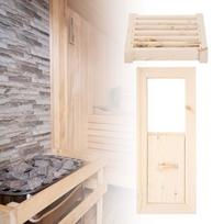 Wooden Sauna Ventilation Shutter Window Grille Panel for Steam Room Shower Bath Accessories
