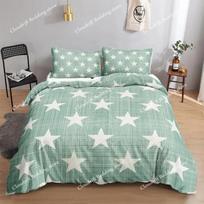 Star Printed Bedding Set Queen Size Galaxy Duvet Cover Set Boy Fantasy Universe Comforter Cover Ultra-Soft Polyester Quilt Cover 70x133cm 2pcs gray
