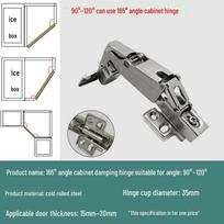 135 laipsnių kampo spintelės durelių vyris kampinėms ir penkiakampėms spintelėms 165° damping hinge 90-120° for angle cabinet